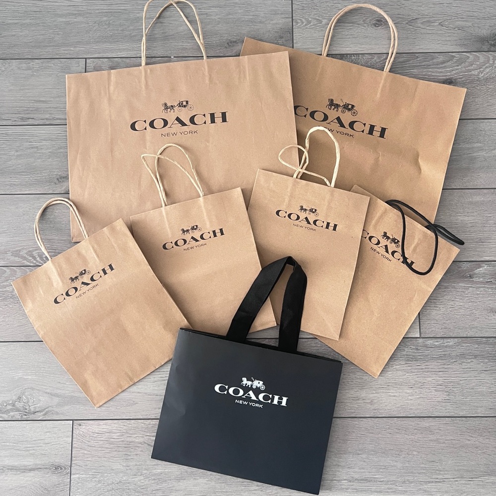 Assorted Coach Shopping Bags